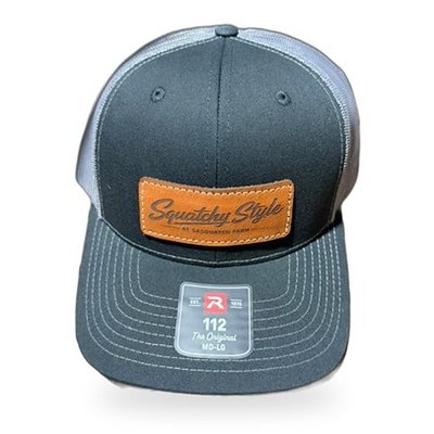 Squatchy Style Trucker Hat — Black / Charcoal