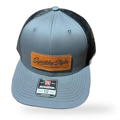 Squatchy Style Trucker Hat — Charcoal / Black