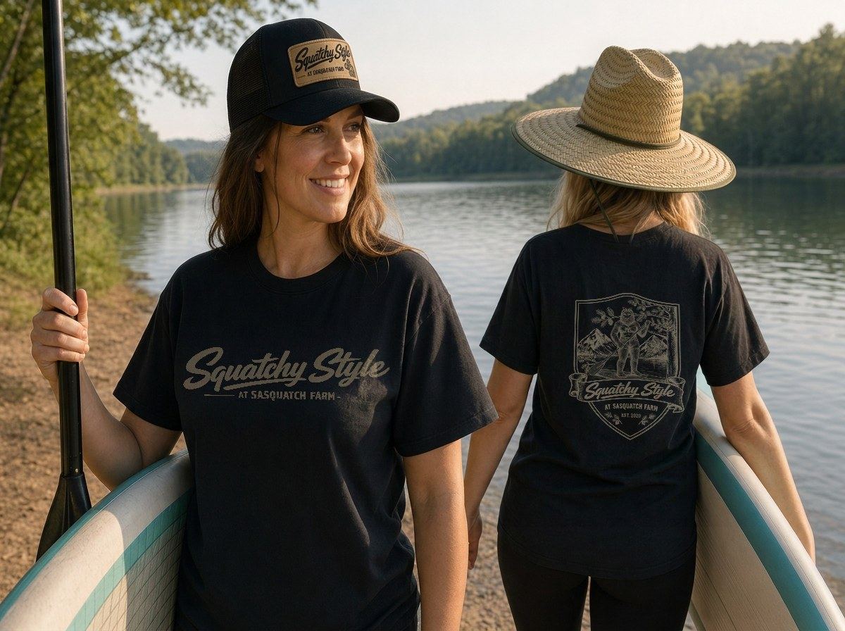 Squatchy Style Paddleboarder Tee — Women's